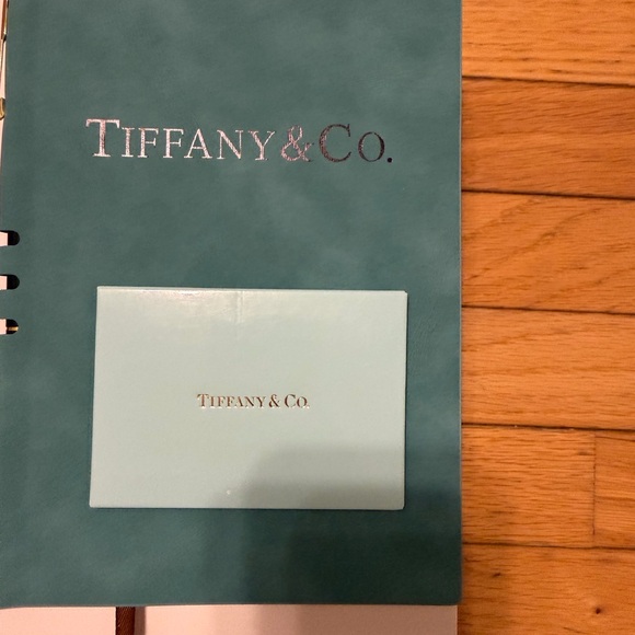 Tiffany & Co. Other - Tiffany & Co. Cream Journal comes with a Pen and a Matching Card Mirror Wallet